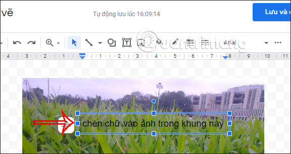 How to write text on images in Google Docs Picture 4