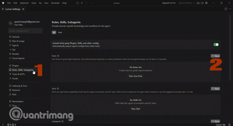 Picture 2 of How to write general rules in Cursor - Creating general rules in Cursor