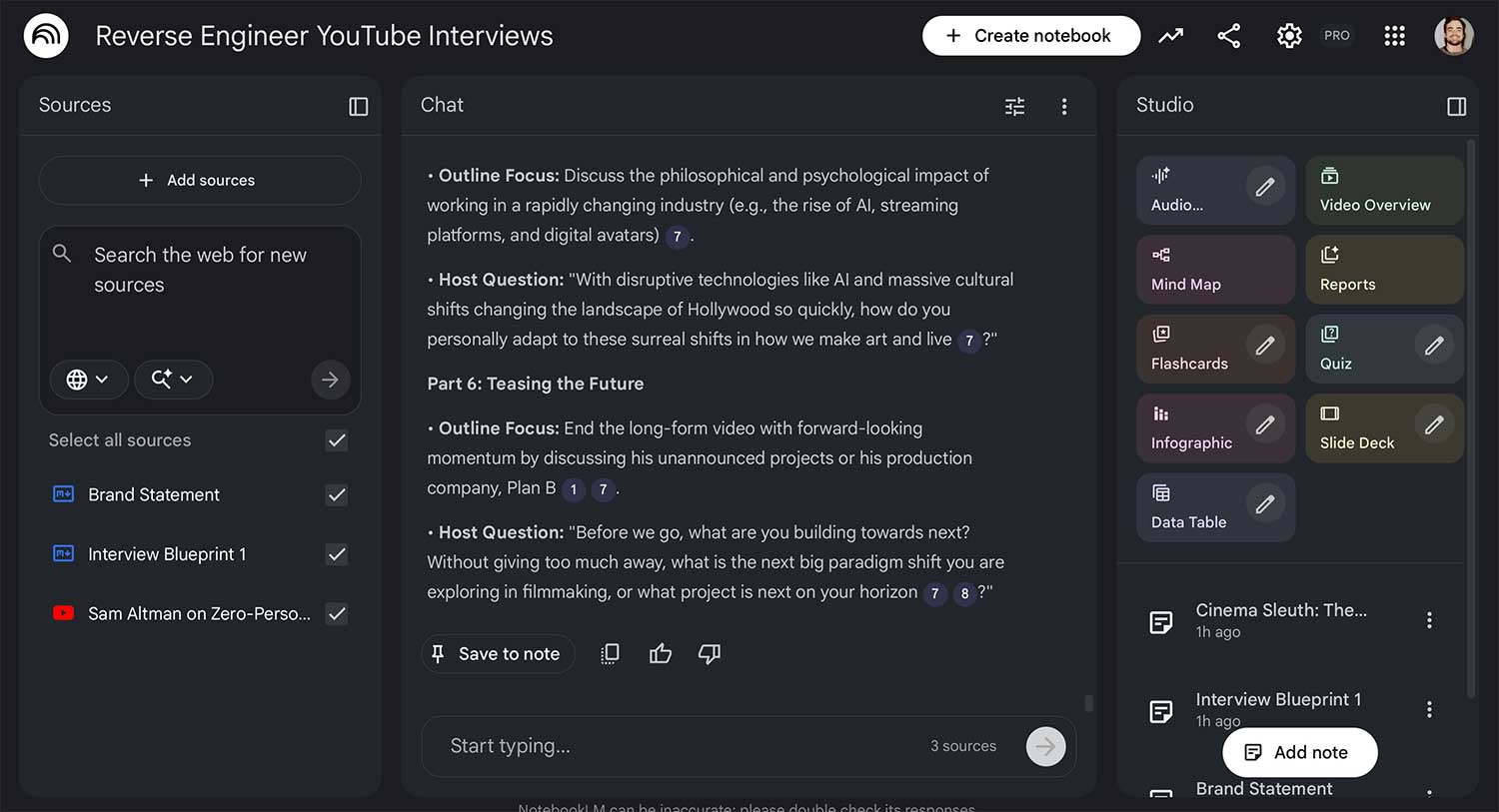 How to write 'viral' YouTube subtitles using the free NotebookLM tool. Picture 1