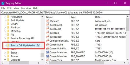 Picture 6 of Identifying whether Windows 10 is an upgrade or a fresh installation on your computer.