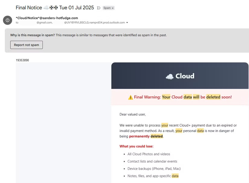 If you see this email in your inbox, delete it immediately! Picture 2