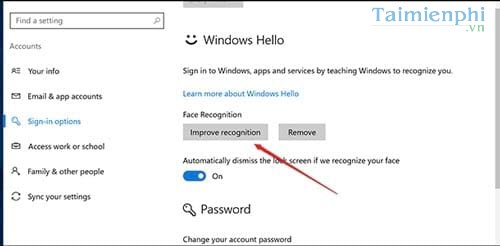 Picture 4 of Improve facial recognition capabilities on Windows 10