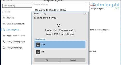 Picture 6 of Improve facial recognition capabilities on Windows 10