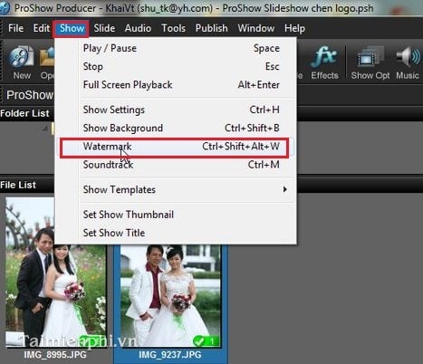 Insert logo into video in Proshow Producer Picture 3