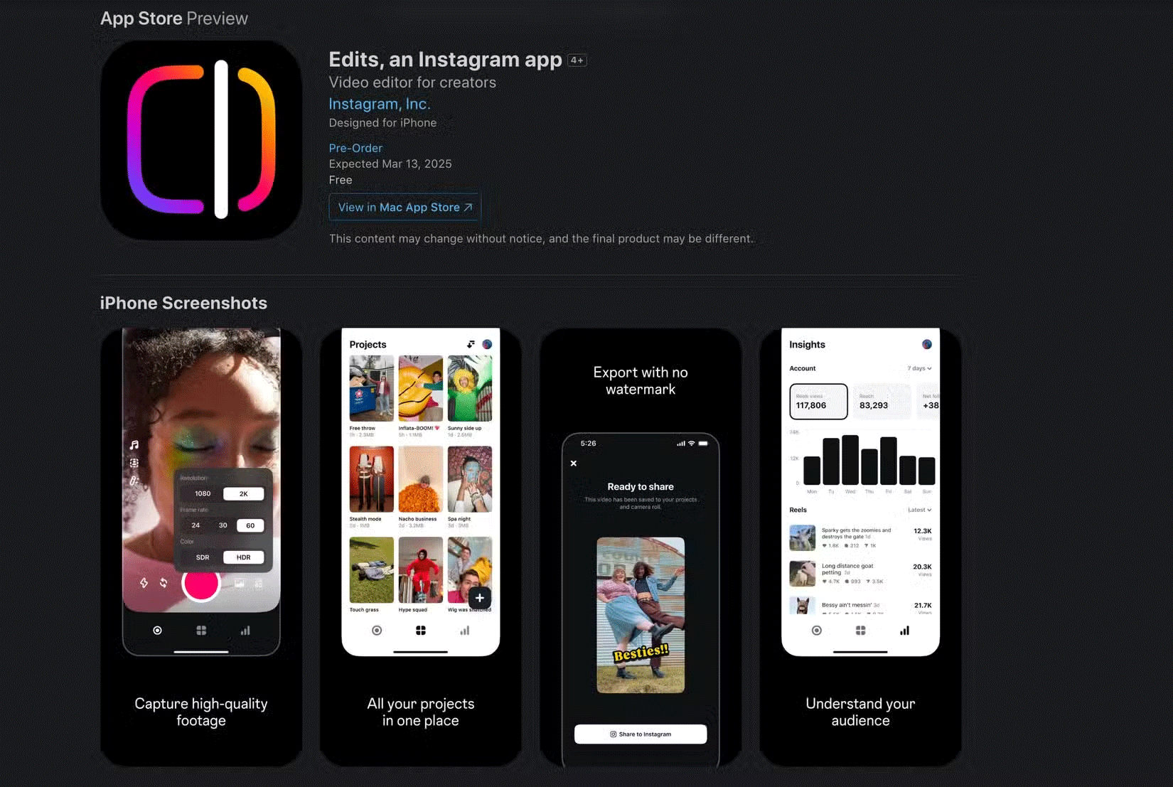 Instagram is about to launch Edits to compete with CapCut Picture 3