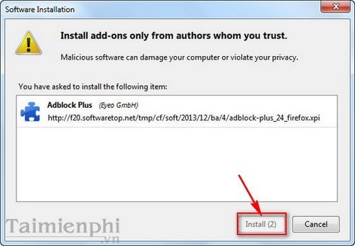 Picture 5 of Install Adblock, an add-on to block ads on Google Chrome and Firefox browsers.