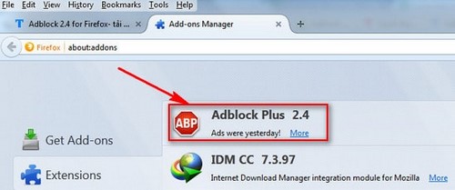 Picture 7 of Install Adblock, an add-on to block ads on Google Chrome and Firefox browsers.