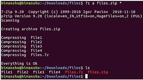 Install and use 7 ZIP on Ubuntu Linux Picture 6