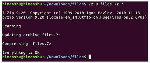 Install and use 7 ZIP on Ubuntu Linux Picture 7