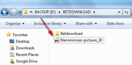 Picture 2 of Install and use FILEminimizer Pictures to reduce image file size.