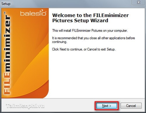Picture 3 of Install and use FILEminimizer Pictures to reduce image file size.