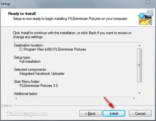 Picture 9 of Install and use FILEminimizer Pictures to reduce image file size.