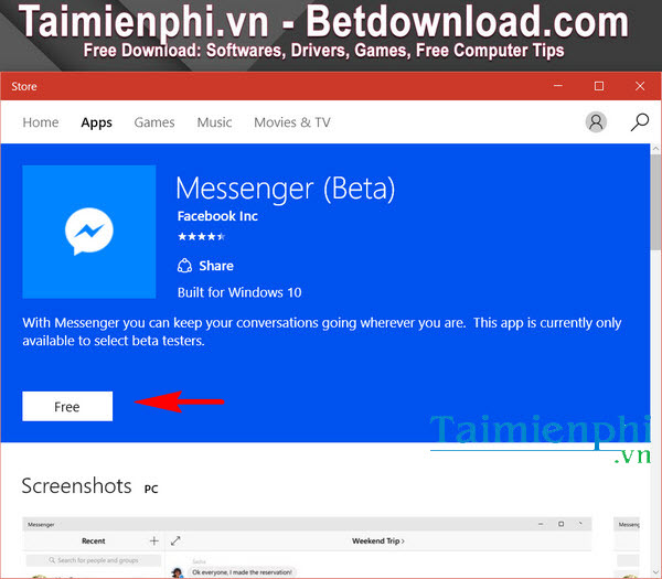 Install Facebook Messenger in Windows 10 Picture 5