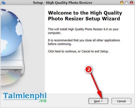 Picture 2 of Install High Quality Photo Resizer, software for reducing image file size on Windows 7, 8, and 10.