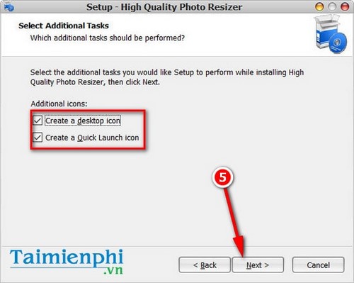 Picture 5 of Install High Quality Photo Resizer, software for reducing image file size on Windows 7, 8, and 10.