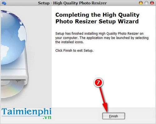 Picture 7 of Install High Quality Photo Resizer, software for reducing image file size on Windows 7, 8, and 10.