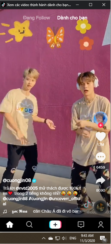 Install Tiktok PC simply, interface is like phone Picture 5