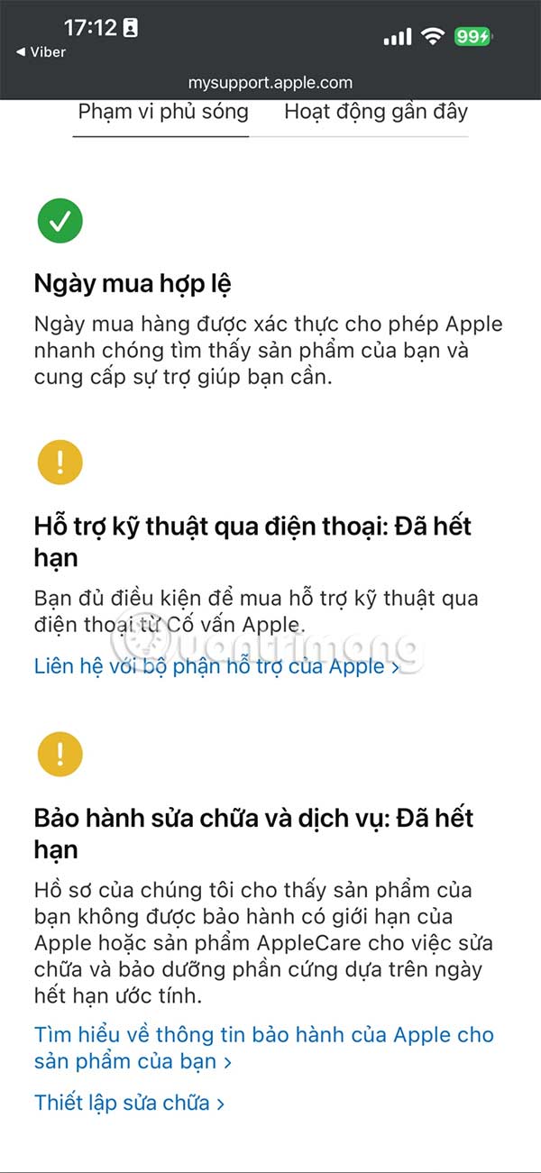 Instructions on 4 ways to check Apple warranty accurately Picture 12