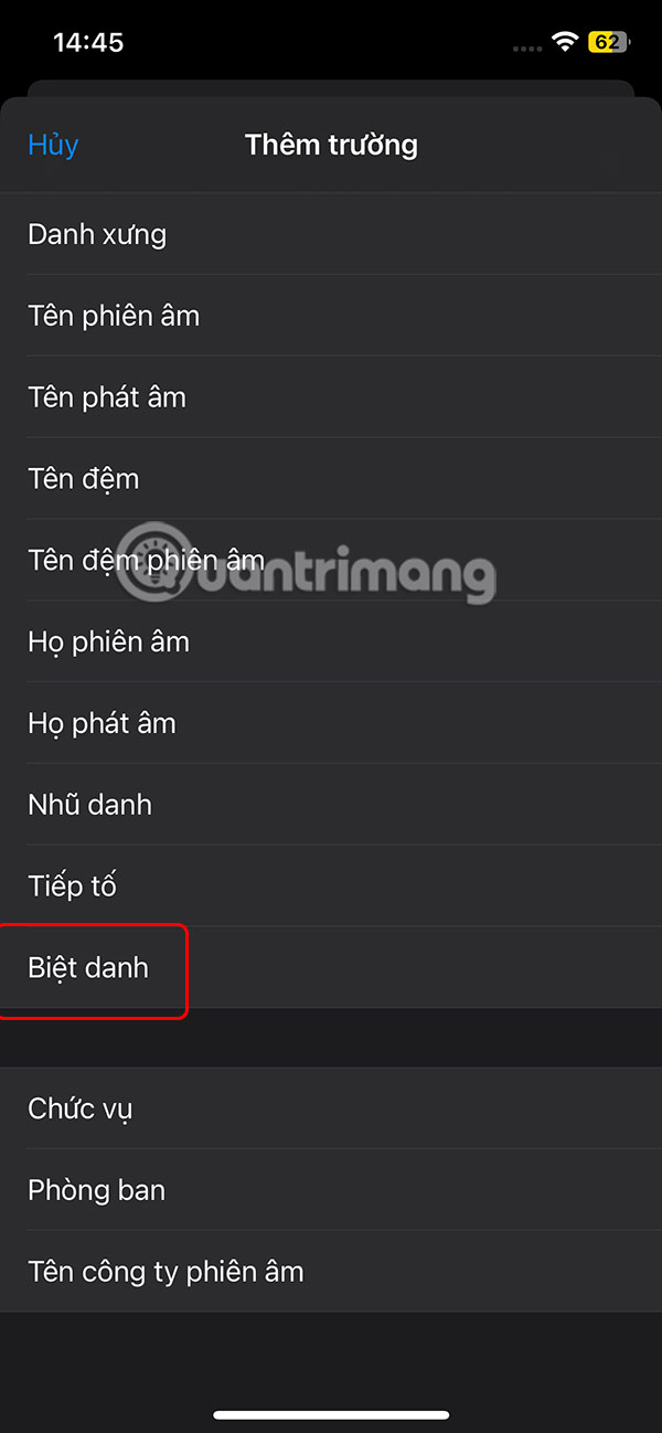 Instructions for 4 ways to hide contacts on iPhone Picture 5
