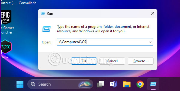 Instructions for activating and using Admin Share on Windows 11/10/8/7 Picture 13