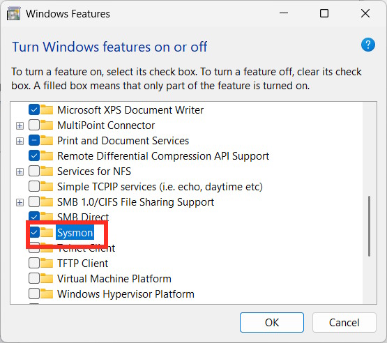 Instructions on how to activate the Sysmon tool on Windows 11 Picture 3