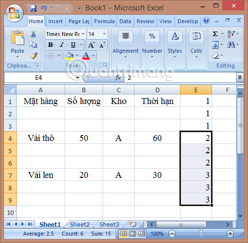 Picture 21 of Instructions on adding alternating blank rows in Microsoft Excel