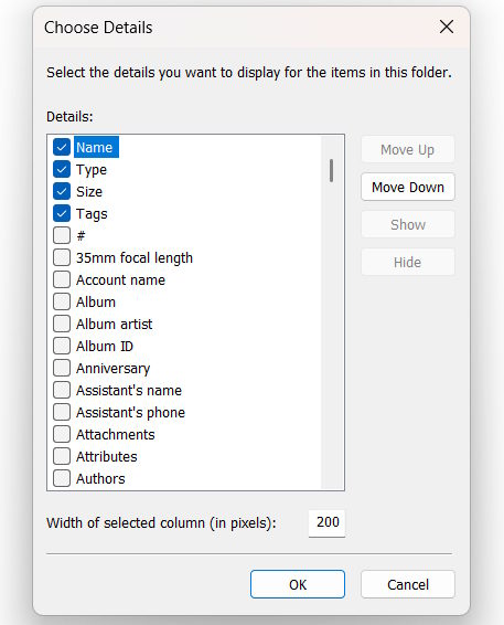How to add and remove columns in Windows File Explorer Picture 4