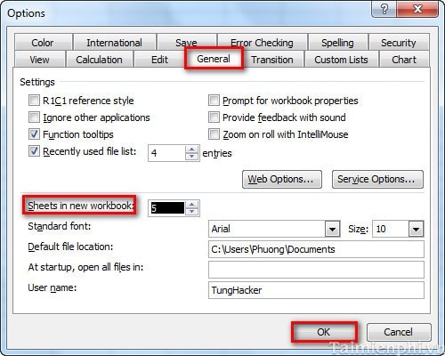 Instructions for adding more Sheets and spreadsheets in Excel Picture 6