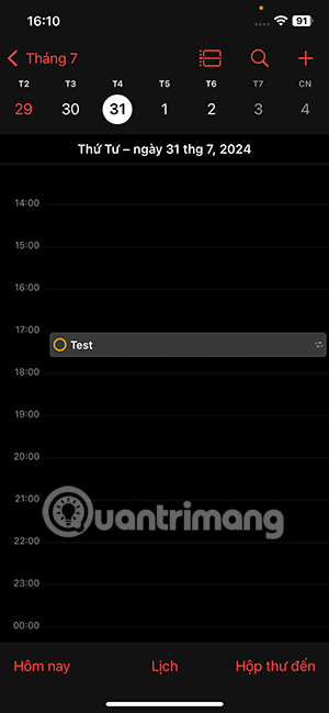 Instructions for adding reminders to iPhone Calendar Picture 8
