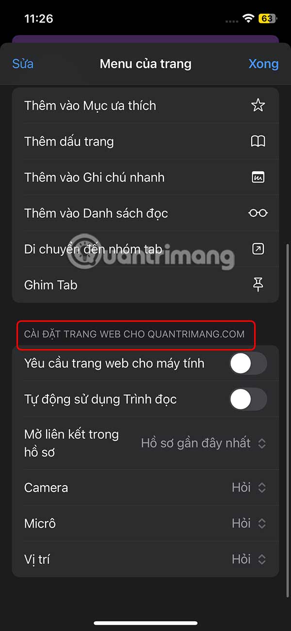 How to adjust Safari website settings on iPhone Picture 10