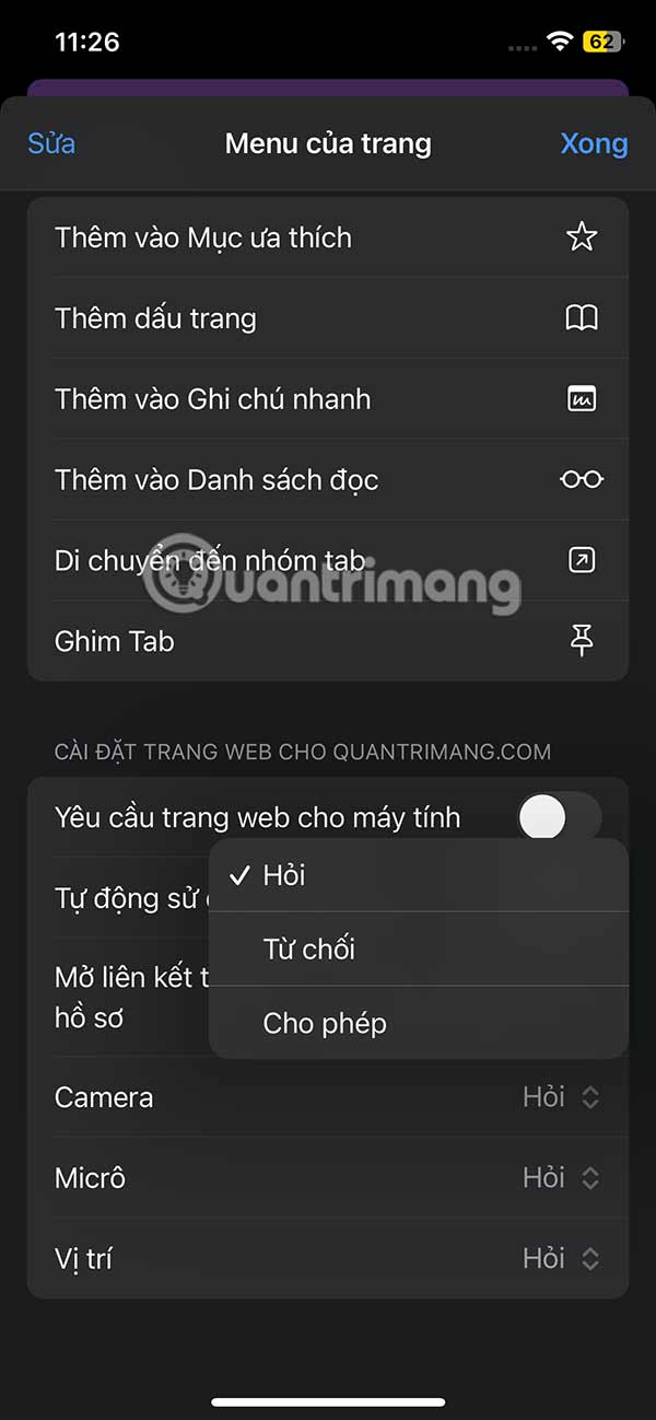 How to adjust Safari website settings on iPhone Picture 11