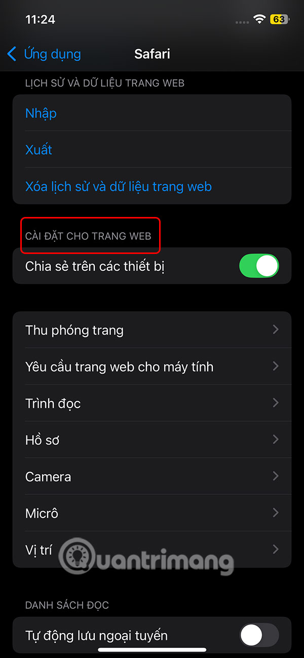 How to adjust Safari website settings on iPhone Picture 3