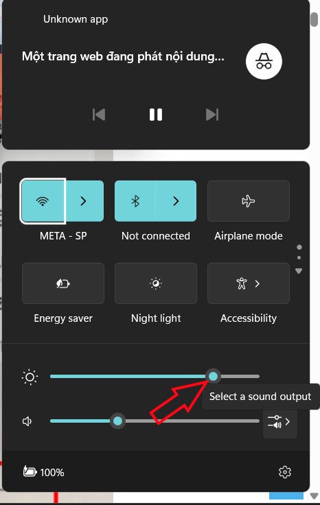 Instructions for adjusting Windows 11 screen brightness Picture 1