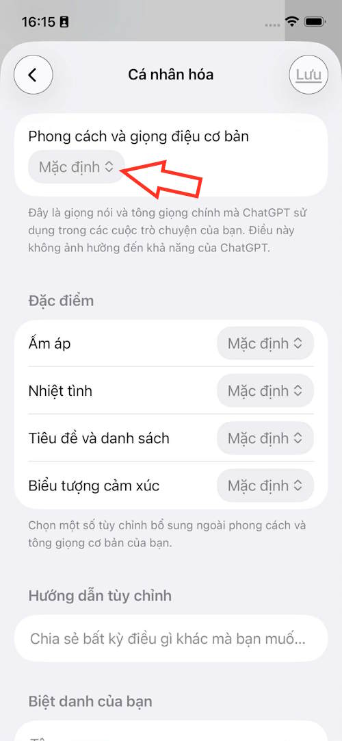 Instructions on how to customize ChatGPT voice to your liking. Picture 7