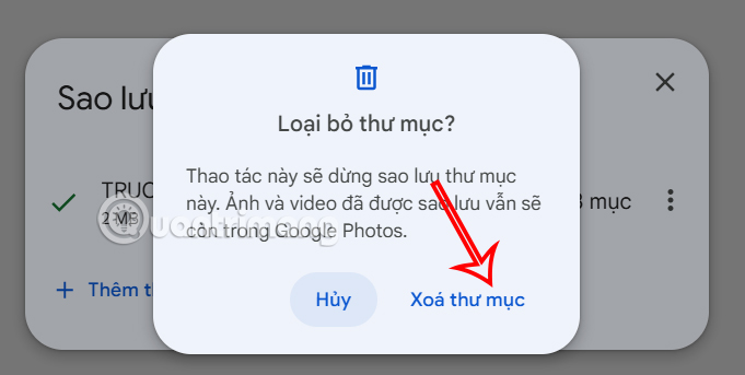 Instructions for automatically backing up folders to Google Photos Picture 8