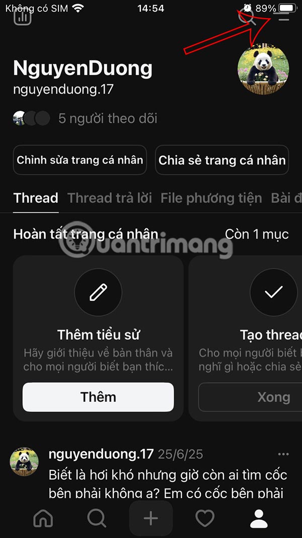 How to block tags from your Threads account Picture 2