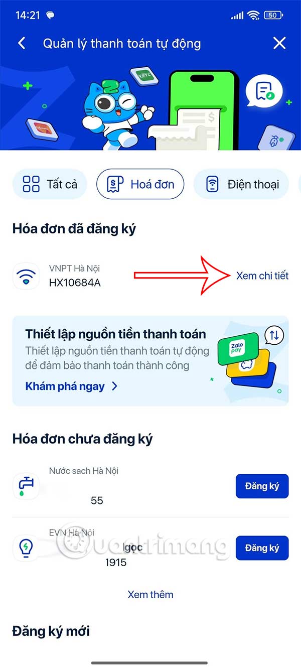Instructions to cancel automatic ZaloPay payment to avoid losing money Picture 3