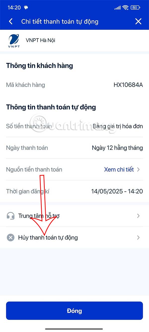 Instructions to cancel automatic ZaloPay payment to avoid losing money Picture 4