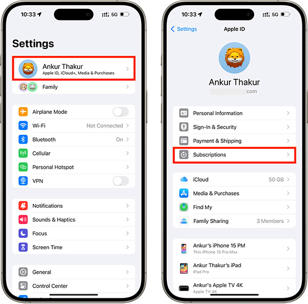 Instructions for changing application subscription packages on the App Store Picture 1