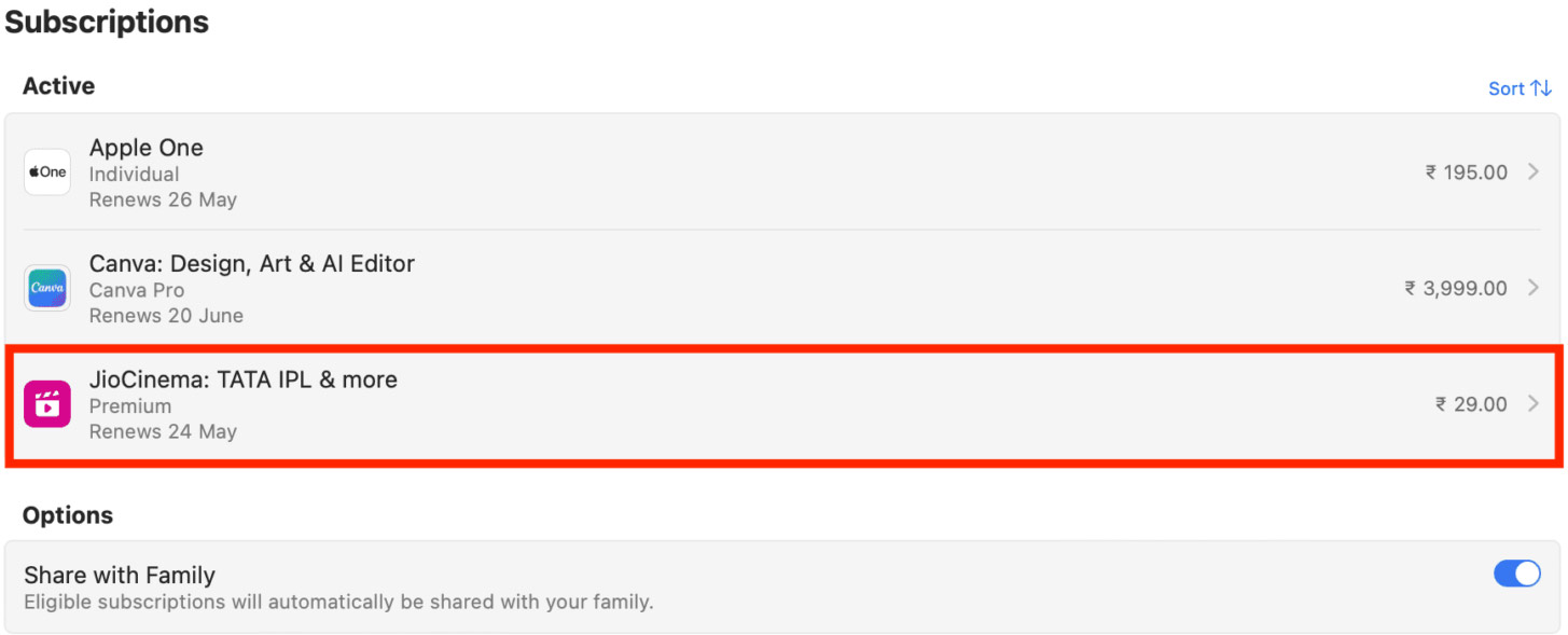 Instructions for changing application subscription packages on the App Store Picture 6
