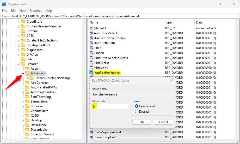 Instructions to change icon size on Windows 11 Taskbar Picture 3