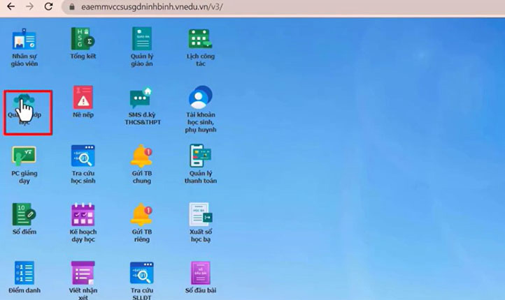Picture 3 of Instructions on how to change student information on VnEdu