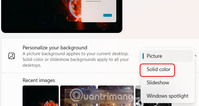 Instructions to change the font color of icons on Windows Picture 2