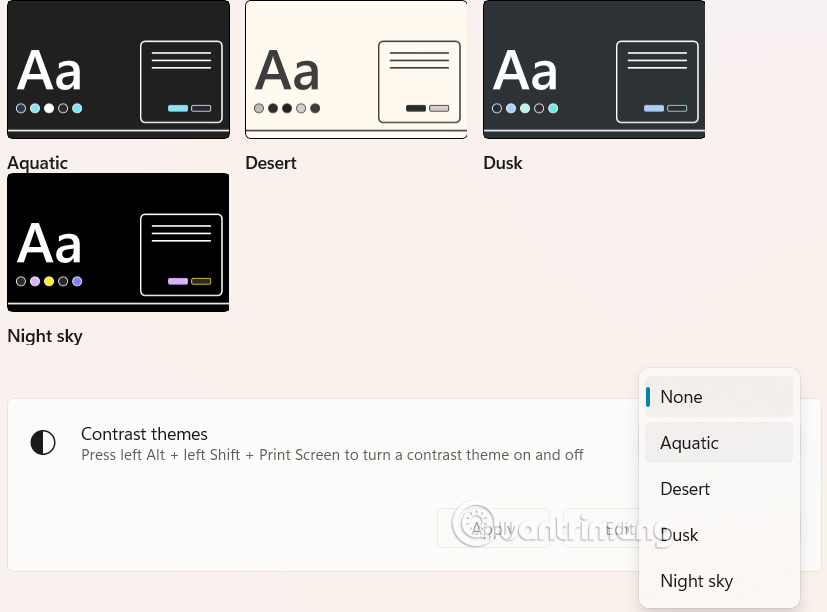 Instructions to change the font color of icons on Windows Picture 6