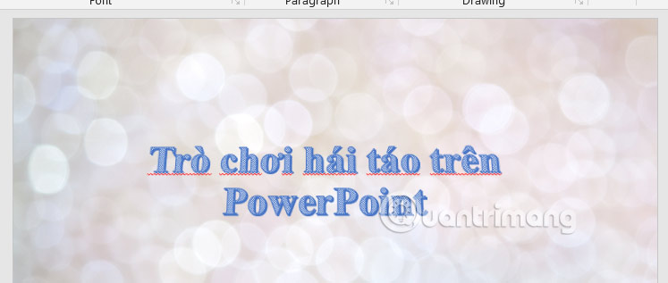 Instructions for changing fonts in PowerPoint slides extremely quickly Picture 1