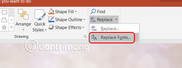 Instructions for changing fonts in PowerPoint slides extremely quickly Picture 2