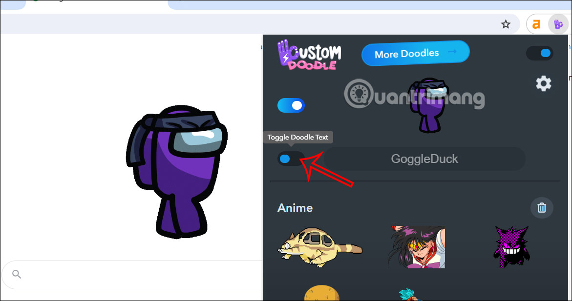 Instructions for changing the Google logo on the New Tab page Picture 5