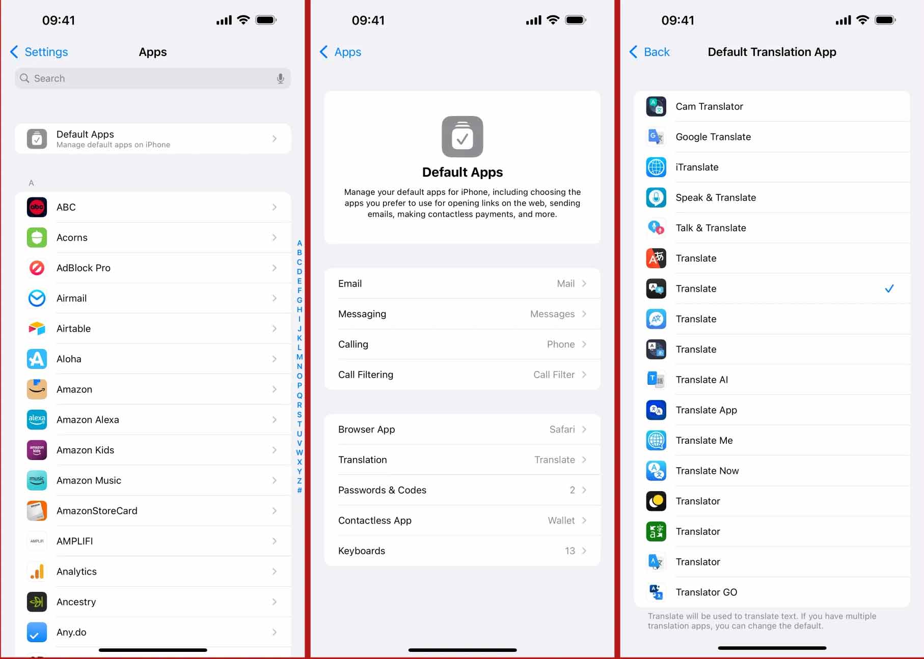 Instructions to change the default translation application on iPhone Picture 1