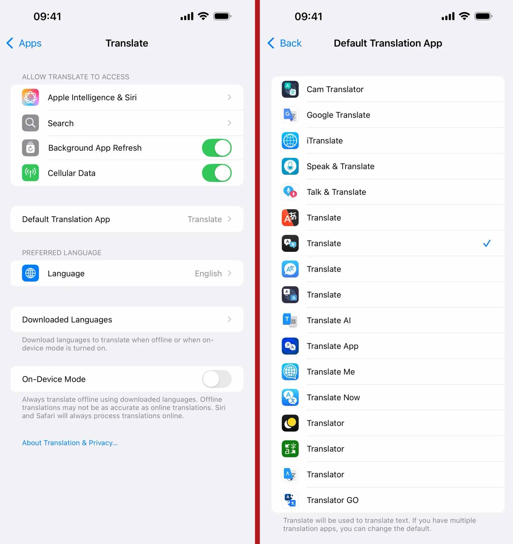 Instructions to change the default translation application on iPhone Picture 2