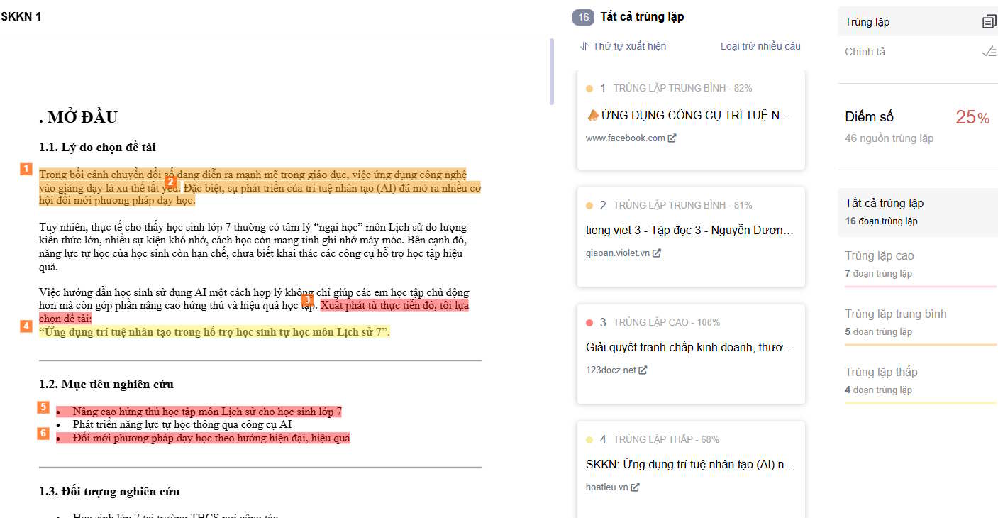 Guide to effectively checking for duplication in innovative teaching methods. Picture 5